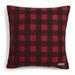 Eddie Bauer Cabin Plaid Square Cotton Pillow Cover & Insert Polyester/Polyfill/Cotton in Red | 20 H x 20 W x 1 D in | Wayfair 216690