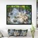 East Urban Home 'White Huay Mae Kamin Waterfall' Framed Photographic Print on Wrapped Canvas Metal in Gray/Green | 16 H x 32 W x 1 D in | Wayfair