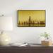 East Urban Home 'Chicago Gold Coast w/ Skyscrapers' Framed Graphic Art Print on Wrapped Canvas in Brown | 12 H x 20 W x 1 D in | Wayfair
