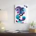 East Urban Home Out Of Focus by Antony Squizzato - Gallery-Wrapped Canvas Giclée Metal in Black/Blue/Green | 40 H x 26 W x 1.5 D in | Wayfair