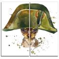 Design Art Toy Terrier Dog Animal 2 Piece Graphic Art on Wrapped Canvas Set Canvas, Solid Wood in Brown/Green | 1 D in | Wayfair PT6060-40-40-2P