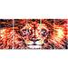 Design Art Metal 'Lively Lion' 5 Piece Graphic Art Set Metal in Brown/Green/Orange | 28 H x 60 W x 1 D in | Wayfair MT2369-401