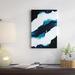 East Urban Home 'Isolation' Graphic Art Print on Wrapped Canvas in Teal Metal in Black/Blue/Gray | 40 H x 26 W x 1.5 D in | Wayfair