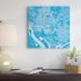 East Urban Home 'Washington D.C.' Square Graphic Art on Wrapped Canvas in Blue/White | 18 H x 18 W x 1.5 D in | Wayfair ESTN6359 40492028