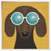 East Urban Home Beach Bums Dachshund I by Michael Mullan - Wrapped Canvas Graphic Art Print Canvas, in Brown/Yellow | Wayfair ESUM4142 45237922