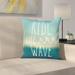 East Urban Home Ride The Wave Ocean Graphic Art Square Cushion Pillow Cover Polyester | 24 H x 24 W x 2 D in | Wayfair ESUN9045 44269503