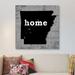 East Urban Home This is Home Series: Arkansas by Luke Wilson - Gallery-Wrapped Canvas Giclee Print Canvas, in Black/Gray/White | Wayfair