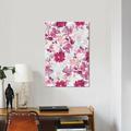 East Urban Home 'Botanical Garden' Graphic Art Print on Canvas Canvas, Cotton in Gray/Pink | 18 H x 12 W x 1.5 D in | Wayfair ESUR5312 37441817