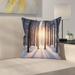 East Urban Home Forest Sunset at Wintertime Square Pillow Cover Polyester | 18 H x 18 W x 2 D in | Wayfair ETHE1867 44280480