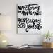 East Urban Home Make Today So Awesome by Kal Barteski - Wrapped Canvas Textual Art Print Canvas in Black | 12 H x 24 W x 1 D in | Wayfair