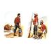 Buyenlarge Soldiers & Farmer by Richard Simkin Painting Print in Brown/Yellow | 24 H x 36 W x 1.5 D in | Wayfair 0-587-04579-5C2436