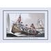 Buyenlarge A Ship's Boat Attacking a Whale by J.H. Clark Framed Painting Print in Brown/Gray/Red | 24 H x 36 W x 1.5 D in | Wayfair