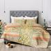 East Urban Home Jacqueline Maldonado Vintage Stripe Comforter Set Polyester/Polyfill/Microfiber in Brown/Green/Orange | King | Wayfair