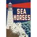 Buyenlarge Sea Horses Unframed Advertisements in White | 36 H x 24 W x 1.5 D in | Wayfair 0-587-62706-LC2436