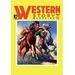 Buyenlarge Western Story Magazine: Taming the Wild Vintage Advertisement in Blue/Brown/Red | 36 H x 24 W x 1.5 D in | Wayfair 0-587-10645-xC2436