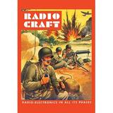 Buyenlarge 'Radio-Craft: Ground Troops' by Alex Schomburg Vintage Advertisement in Gray/Red | 36 H x 24 W x 1.5 D in | Wayfair 0-587-07179-6C2436