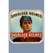 Buyenlarge 'Sherlock Holmes Cigar Label' Vintage Advertisement in Blue/Brown/Red | 36 H x 24 W x 1.5 D in | Wayfair 0-587-21955-6C2436