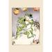 Buyenlarge 'The Dance w/ Billy Bullfrog' by Frances Beem Painting Print in Green/Orange | 66 H x 44 W x 1.5 D in | Wayfair 0-587-27294-5C4466