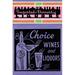 Buyenlarge 'Choice Wines & Liquors' Vintage Advertisement in Indigo | 66 H x 44 W in | Wayfair 0-587-26066-1C4466