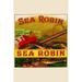 Buyenlarge 'Sea Robin Cigars' Vintage Advertisement in Brown/Green/Red | 30 H x 20 W x 1.5 D in | Wayfair 0-587-21964-5C2030