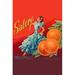Buyenlarge 'Salero' by Ortega Vintage Advertisement Paper in Blue/Orange/Red | 30 H x 20 W x 1.5 D in | Wayfair 0-587-23908-5C2030