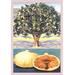 Buyenlarge Fig Tree Painting Print in Green/Orange | 36 H x 24 W x 1.5 D in | Wayfair 0-587-08640-8C2436