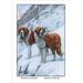 Buyenlarge Two Saint Bernards by Louis Agassil Fuertes Painting Print in Brown/White | 36 H x 24 W x 1.5 D in | Wayfair 0-587-11829-6C2436