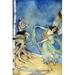 Buyenlarge Fairy Dancing by Frances Comstock - Print in White | 36 H x 24 W x 1.5 D in | Wayfair 0-587-30306-9C2436