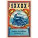 Buyenlarge '9XXXX Steam Train Broom Label' Vintage Advertisement in Blue/Red/Yellow | 30 H x 20 W x 1.5 D in | Wayfair 0-587-24594-8C2030