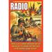 Buyenlarge 'Edison Radio' by Wilbur Pierce Vintage Advertisement in Gray/Red/Yellow | 36 H x 24 W x 1.5 D in | Wayfair 0-587-22772-9C2436