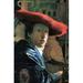 Buyenlarge 'Girl w/ Red Hat' by Johannes Vermeer Painting Print in Blue/Brown/Red | 66 H x 44 W x 1.5 D in | Wayfair 0-587-26333-4C4466