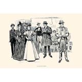 Buyenlarge An Elevated Station by Charles Dana Gibson - Unframed Graphic Art Print in White | 24 H x 36 W x 1.5 D in | Wayfair 0-587-27731-9C2436