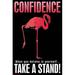 Buyenlarge Confidence - Advertisements Print in Black/Pink | 30 H x 20 W x 1.5 D in | Wayfair 0-587-22338-3C2030