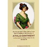 Buyenlarge Athlo - Ointment for Croup, Cold or Sore Throat - Advertisements Print in Green | 30 H x 20 W in | Wayfair 0-587-25527-7C2030