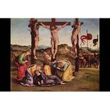 Buyenlarge 'Crucifixion' by Luca Signorelli Painting Print in Brown/Indigo | 44 H x 66 W x 1.5 D in | Wayfair 0-587-28994-5C4466