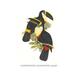 Buyenlarge Yellow Ridged Toucan by John Gould - Graphic Art Print in Black/Green | 66 H x 44 W x 1.5 D in | Wayfair 0-587-29213-xC4466