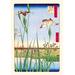 Buyenlarge Iris Garden at Horikiri by Utagawa Hiroshige - Graphic Art Print in Blue/Green/Yellow | 42 H x 28 W x 1.5 D in | Wayfair