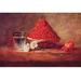 Buyenlarge 'Still Life of a Strawberry Basket' by Jean Chardin Painting Print in Brown/Red | 44 H x 66 W in | Wayfair 0-587-26265-6C4466