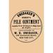 Buyenlarge Snedakers Roberts Pile Ointment - Unframed Textual Art Print in White | 36 H x 24 W x 1.5 D in | Wayfair 0-587-26794-1C2436