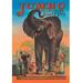 Buyenlarge 'Jumbo - The Children's Giant Pet' Vintage Advertisement in Black/Green/Orange | 30 H x 20 W x 1.5 D in | Wayfair 0-587-01297-8C2030