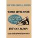 Buyenlarge 'New York Central System Water Level Route' Vintage Advertisement in Black | 30 H x 20 W x 1.5 D in | Wayfair 0-587-26102-1C2030
