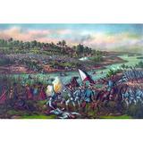 Buyenlarge Battle of Paceo. (Manila) February 4' & 5' 1900 - Graphic Art Print in Blue/Green/Red | 44 H x 66 W x 1.5 D in | Wayfair