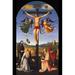 Buyenlarge 'Crucified Christ' by Raphael Or Raffalello Framed Painting Print in White | 36 H x 24 W x 1.5 D in | Wayfair 0-587-28989-9C2436