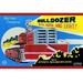 Buyenlarge 'Battery Operated Bulldozer w/ Horn & Light' Vintage Advertisement in Blue/Red/Yellow | 28 H x 42 W x 1.5 D in | Wayfair