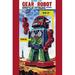 Buyenlarge Wind-up Gear Robot - Advertisement in Blue/Red | 30 H x 20 W x 1.5 D in | Wayfair 0-587-24996-xC4466