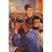 Buyenlarge 'Beer Waitress' by Edouard Manet Painting Print in Black/Blue/Orange | 30 H x 20 W x 1.5 D in | Wayfair 0-587-25872-1C2030