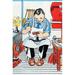 Buyenlarge 'Cobbler' by Julia Letheld Hahn Painting Print in Blue/Red | 30 H x 20 W x 1.5 D in | Wayfair 0-587-27489-1C2030