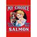 Buyenlarge British Columbia Choice Keta Salmon Advertisements in White | 36 H x 24 W x 1.5 D in | Wayfair 0-587-31539-3C2436