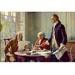 Buyenlarge Writing The Declaration of Independence in 1776 - Print in Blue/Brown | 28 H x 42 W x 1.5 D in | Wayfair 0-587-33570-xC2842