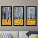 Picture Perfect International Birch Trees 2 - 3 Piece Picture Frame Photograph Print Set on Acrylic in Blue/Gray/Green | Wayfair 704-2309-1224